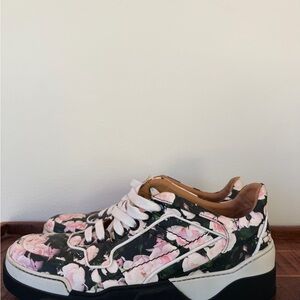 Givenchy Floral Black and Pink Sneakers